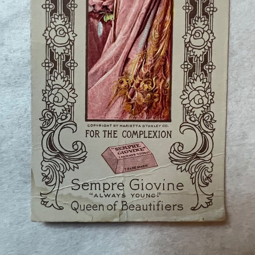 Victorian Trade Bookmark advertising Marietta Stanley Toiletries - Picture 8 of 8